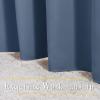 imageNICETOWN Stone Blue Curtains 84 inch Length 2 Panels Grommet Thermal Insulated Window Treatments Light amp Sound Reducing Drapes for Living RoomBedroom W46 x L84