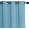 imageNICETOWN Window Curtains 72 inches Long Thermal Insulated Grommet Room Darkening Window Treatments for BedroomLiving Room Teal Blue Set of 2 W37 x L72