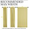 imageNICETOWN Bedroom Curtains Blackout Curtain Panels  Paler Yellow Color 52x95 Inch 2 PCs Insulating Energy Saving Solid Rod Pocket Blackout Drapes
