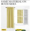 imageNICETOWN Bedroom Curtains Blackout Curtain Panels  Paler Yellow Color 52x95 Inch 2 PCs Insulating Energy Saving Solid Rod Pocket Blackout Drapes