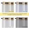 imageNICETOWN Blackout Curtain Liners for Sheer Curtains Cold Heat Light Noise Blocking Liners with Rings Easy to Open and Closed Thermal Liners for 54 inches Long Curtains 1 Pair 50 x 50 Per PanelGreyish White100 Blackout