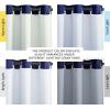 imageNICETOWN Blackout Curtain Liners for Sheer Curtains Cold Heat Light Noise Blocking Liners with Rings Easy to Open and Closed Thermal Liners for 54 inches Long Curtains 1 Pair 50 x 50 Per PanelPlatinum White