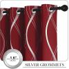 imageNICETOWN Blackout Curtain Panels 72 inches  Light Reducing Thermal Insulated Solid Grommet Blackout CurtainsPanelsDrapes for Living RoomNurseryKids Room Set of 2 52 inches by 72 Inch Black1  Burgundy Red