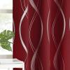 imageNICETOWN Blackout Curtain Panels 72 inches  Light Reducing Thermal Insulated Solid Grommet Blackout CurtainsPanelsDrapes for Living RoomNurseryKids Room Set of 2 52 inches by 72 Inch Black1  Burgundy Red