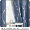 imageNICETOWN Blackout Curtain Panels 72 inches  Light Reducing Thermal Insulated Solid Grommet Blackout CurtainsPanelsDrapes for Living RoomNurseryKids Room Set of 2 52 inches by 72 Inch Black1  Stone Blue