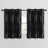 imageNICETOWN Blackout Curtain Panels 72 inches  Light Reducing Thermal Insulated Solid Grommet Blackout CurtainsPanelsDrapes for Living RoomNurseryKids Room Set of 2 52 inches by 72 Inch Black1  Black