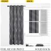 imageNICETOWN Blackout Curtain Panels 72 inches  Light Reducing Thermal Insulated Solid Grommet Blackout CurtainsPanelsDrapes for Living RoomNurseryKids Room Set of 2 52 inches by 72 Inch Black1  Grey