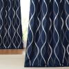 imageNICETOWN Blackout Curtain Panels 72 inches  Light Reducing Thermal Insulated Solid Grommet Blackout CurtainsPanelsDrapes for Living RoomNurseryKids Room Set of 2 52 inches by 72 Inch Black1  Navy