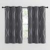 imageNICETOWN Blackout Curtain Panels 72 inches  Light Reducing Thermal Insulated Solid Grommet Blackout CurtainsPanelsDrapes for Living RoomNurseryKids Room Set of 2 52 inches by 72 Inch Black1  Grey