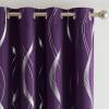 imageNICETOWN Blackout Curtain Panels 72 inches  Light Reducing Thermal Insulated Solid Grommet Blackout CurtainsPanelsDrapes for Living RoomNurseryKids Room Set of 2 52 inches by 72 Inch Black1  Royal Purple