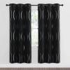 imageNICETOWN Blackout Curtain Panels 72 inches  Light Reducing Thermal Insulated Solid Grommet Blackout CurtainsPanelsDrapes for Living RoomNurseryKids Room Set of 2 52 inches by 72 Inch Black1  Black