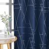 imageNICETOWN Blackout Curtain Panels 72 inches  Light Reducing Thermal Insulated Solid Grommet Blackout CurtainsPanelsDrapes for Living RoomNurseryKids Room Set of 2 52 inches by 72 Inch Black2  Navy