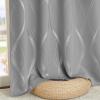 imageNICETOWN Blackout Curtain Panels 72 inches  Light Reducing Thermal Insulated Solid Grommet Blackout CurtainsPanelsDrapes for Living RoomNurseryKids Room Set of 2 52 inches by 72 Inch Black100 Blackout  Silver Grey