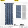 imageNICETOWN Blackout Curtain Panels 72 inches  Light Reducing Thermal Insulated Solid Grommet Blackout CurtainsPanelsDrapes for Living RoomNurseryKids Room Set of 2 52 inches by 72 Inch Black1  Stone Blue