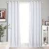 imageNICETOWN Blackout Curtain Panels 72 inches  Light Reducing Thermal Insulated Solid Grommet Blackout CurtainsPanelsDrapes for Living RoomNurseryKids Room Set of 2 52 inches by 72 Inch Black3  Greyish White