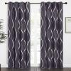 imageNICETOWN Blackout Curtain Panels 72 inches  Light Reducing Thermal Insulated Solid Grommet Blackout CurtainsPanelsDrapes for Living RoomNurseryKids Room Set of 2 52 inches by 72 Inch Black1  Greyish Purple