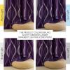 imageNICETOWN Blackout Curtain Panels 72 inches  Light Reducing Thermal Insulated Solid Grommet Blackout CurtainsPanelsDrapes for Living RoomNurseryKids Room Set of 2 52 inches by 72 Inch Black1  Royal Purple