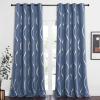 imageNICETOWN Blackout Curtain Panels 72 inches  Light Reducing Thermal Insulated Solid Grommet Blackout CurtainsPanelsDrapes for Living RoomNurseryKids Room Set of 2 52 inches by 72 Inch Black1  Stone Blue