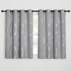 imageNICETOWN Blackout Curtain Panels 72 inches  Light Reducing Thermal Insulated Solid Grommet Blackout CurtainsPanelsDrapes for Living RoomNurseryKids Room Set of 2 52 inches by 72 Inch Black1  Silver Grey