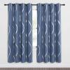 imageNICETOWN Blackout Curtain Panels 72 inches  Light Reducing Thermal Insulated Solid Grommet Blackout CurtainsPanelsDrapes for Living RoomNurseryKids Room Set of 2 52 inches by 72 Inch Black1  Stone Blue