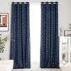 imageNICETOWN Blackout Curtain Panels 72 inches  Light Reducing Thermal Insulated Solid Grommet Blackout CurtainsPanelsDrapes for Living RoomNurseryKids Room Set of 2 52 inches by 72 Inch Black3  Navy