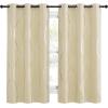 imageNICETOWN Blackout Curtain Panels 72 inches  Light Reducing Thermal Insulated Solid Grommet Blackout CurtainsPanelsDrapes for Living RoomNurseryKids Room Set of 2 52 inches by 72 Inch Black1  Biscotti Beige