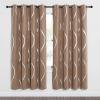 imageNICETOWN Blackout Curtain Panels 72 inches  Light Reducing Thermal Insulated Solid Grommet Blackout CurtainsPanelsDrapes for Living RoomNurseryKids Room Set of 2 52 inches by 72 Inch Black1  Cappuccino