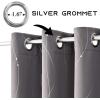 imageNICETOWN Blackout Curtain Panels 72 inches  Light Reducing Thermal Insulated Solid Grommet Blackout CurtainsPanelsDrapes for Living RoomNurseryKids Room Set of 2 52 inches by 72 Inch Black4  Grey