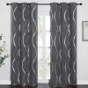 imageNICETOWN Blackout Curtain Panels 72 inches  Light Reducing Thermal Insulated Solid Grommet Blackout CurtainsPanelsDrapes for Living RoomNurseryKids Room Set of 2 52 inches by 72 Inch Black1  Grey