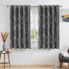 imageNICETOWN Blackout Curtain Panels 72 inches  Light Reducing Thermal Insulated Solid Grommet Blackout CurtainsPanelsDrapes for Living RoomNurseryKids Room Set of 2 52 inches by 72 Inch Black1  Grey