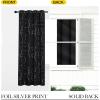 imageNICETOWN Blackout Curtain Panels 72 inches  Light Reducing Thermal Insulated Solid Grommet Blackout CurtainsPanelsDrapes for Living RoomNurseryKids Room Set of 2 52 inches by 72 Inch Black2  Black