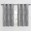 imageNICETOWN Blackout Curtain Panels 72 inches  Light Reducing Thermal Insulated Solid Grommet Blackout CurtainsPanelsDrapes for Living RoomNurseryKids Room Set of 2 52 inches by 72 Inch Black1  Silver Grey