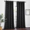 imageNICETOWN Blackout Curtain Panels 72 inches  Light Reducing Thermal Insulated Solid Grommet Blackout CurtainsPanelsDrapes for Living RoomNurseryKids Room Set of 2 52 inches by 72 Inch Black3  Black