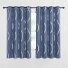 imageNICETOWN Blackout Curtain Panels 72 inches  Light Reducing Thermal Insulated Solid Grommet Blackout CurtainsPanelsDrapes for Living RoomNurseryKids Room Set of 2 52 inches by 72 Inch Black1  Stone Blue