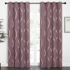 imageNICETOWN Blackout Curtain Panels 72 inches  Light Reducing Thermal Insulated Solid Grommet Blackout CurtainsPanelsDrapes for Living RoomNurseryKids Room Set of 2 52 inches by 72 Inch Black1  Dry Rose