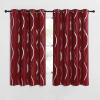 imageNICETOWN Blackout Curtain Panels 72 inches  Light Reducing Thermal Insulated Solid Grommet Blackout CurtainsPanelsDrapes for Living RoomNurseryKids Room Set of 2 52 inches by 72 Inch Black1  Burgundy Red
