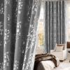imageNICETOWN Blackout Curtain Panels 72 inches  Light Reducing Thermal Insulated Solid Grommet Blackout CurtainsPanelsDrapes for Living RoomNurseryKids Room Set of 2 52 inches by 72 Inch BlackBranch100 Blackout Silver Grey