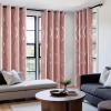 imageNICETOWN Blackout Curtain Panels 72 inches  Light Reducing Thermal Insulated Solid Grommet Blackout CurtainsPanelsDrapes for Living RoomNurseryKids Room Set of 2 52 inches by 72 Inch Black100 Blackout  Pink