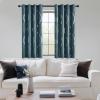 imageNICETOWN Blackout Curtain Panels 72 inches  Light Reducing Thermal Insulated Solid Grommet Blackout CurtainsPanelsDrapes for Living RoomNurseryKids Room Set of 2 52 inches by 72 Inch Black100 Blackout  Greyish Blue