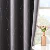 imageNICETOWN Blackout Curtain Panels 72 inches  Light Reducing Thermal Insulated Solid Grommet Blackout CurtainsPanelsDrapes for Living RoomNurseryKids Room Set of 2 52 inches by 72 Inch Black4  Grey