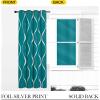 imageNICETOWN Blackout Curtain Panels 72 inches  Light Reducing Thermal Insulated Solid Grommet Blackout CurtainsPanelsDrapes for Living RoomNurseryKids Room Set of 2 52 inches by 72 Inch Black1  Peacock Teal