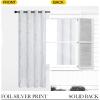 imageNICETOWN Blackout Curtain Panels 72 inches  Light Reducing Thermal Insulated Solid Grommet Blackout CurtainsPanelsDrapes for Living RoomNurseryKids Room Set of 2 52 inches by 72 Inch Black1  Greyish White