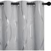 imageNICETOWN Blackout Curtain Panels 72 inches  Light Reducing Thermal Insulated Solid Grommet Blackout CurtainsPanelsDrapes for Living RoomNurseryKids Room Set of 2 52 inches by 72 Inch Black1  Silver Grey
