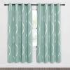 imageNICETOWN Blackout Curtain Panels 72 inches  Light Reducing Thermal Insulated Solid Grommet Blackout CurtainsPanelsDrapes for Living RoomNurseryKids Room Set of 2 52 inches by 72 Inch Black1  Aqua Blue