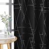 imageNICETOWN Blackout Curtain Panels 72 inches  Light Reducing Thermal Insulated Solid Grommet Blackout CurtainsPanelsDrapes for Living RoomNurseryKids Room Set of 2 52 inches by 72 Inch Black2  Black