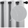 imageNICETOWN Blackout Curtain Panels 72 inches  Light Reducing Thermal Insulated Solid Grommet Blackout CurtainsPanelsDrapes for Living RoomNurseryKids Room Set of 2 52 inches by 72 Inch BlackLight Grey