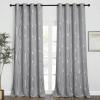 imageNICETOWN Blackout Curtain Panels 72 inches  Light Reducing Thermal Insulated Solid Grommet Blackout CurtainsPanelsDrapes for Living RoomNurseryKids Room Set of 2 52 inches by 72 Inch Black1  Silver Grey