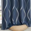 imageNICETOWN Blackout Curtain Panels 72 inches  Light Reducing Thermal Insulated Solid Grommet Blackout CurtainsPanelsDrapes for Living RoomNurseryKids Room Set of 2 52 inches by 72 Inch Black100 Blackout  Stone Blue