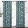 imageNICETOWN Blackout Curtain Panels 72 inches  Light Reducing Thermal Insulated Solid Grommet Blackout CurtainsPanelsDrapes for Living RoomNurseryKids Room Set of 2 52 inches by 72 Inch Black1  Greyish Blue