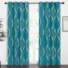 imageNICETOWN Blackout Curtain Panels 72 inches  Light Reducing Thermal Insulated Solid Grommet Blackout CurtainsPanelsDrapes for Living RoomNurseryKids Room Set of 2 52 inches by 72 Inch Black1  Peacock Teal